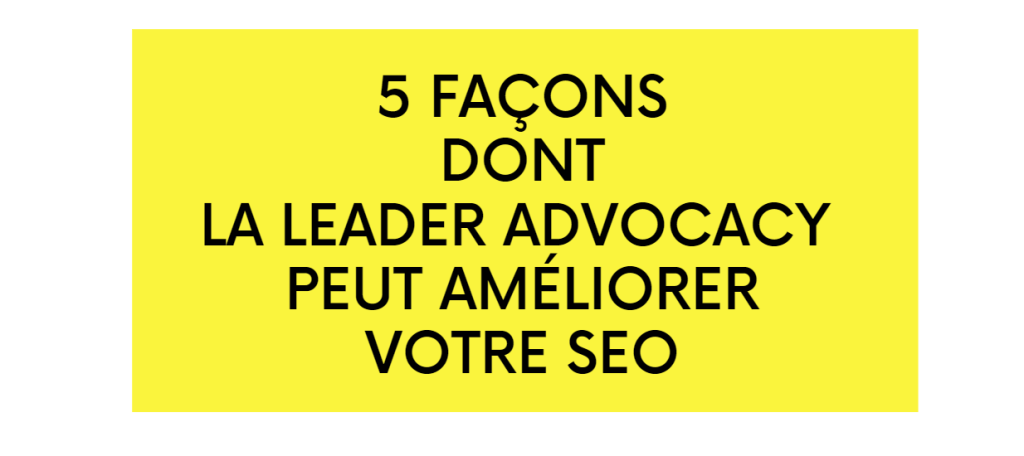 leader advocacy